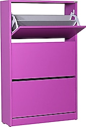 Adore Mobilya Flat Duo 3 Katlı Geniş Ayakkabılık Mor