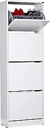 Adore Mobilya Flat Duo Beyaz 4 Katlı Ayakkabılık