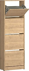 Adore Mobilya Flat Duo Florida Meşe 4 Katlı Ayakkabılık