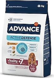 Advance Senior Medium +7 Tavuklu 3 kg Orta Irk Yaşlı Köpek Maması