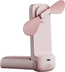 Aecooly PF01 Şarjlı Pembe El Tipi Vantilatör