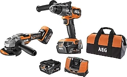 AEG JP18A2-502B Çift Akülü 5 Ah Elektrikli El Aletleri Seti