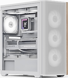 Aerocool D501A ARGB Fanlı Beyaz ATX Bilgisayar Kasası