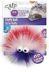 Afp Furry Ball Kırmızı Tüylü Top Kedi Oyuncağı