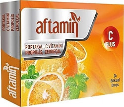 Aftamin Portakal Propolis ve Zerdeçal 24'lü Pastil