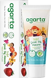Agarta Doğal Çilekli 75 ml Florürsüz Çocuk Diş Macunu