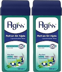 Agiss Azulen Tüm Ciltler için 100 ml 2 Adet Roll-On Sir Ağda