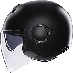 Agv Eteres Mat Siyah Açık Motor Kaskı