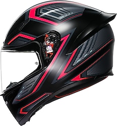 Agv K1 S Sling Mat Siyah Pembe Full Face Motor Kaskı