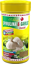 Ahm Spirulina Garlic Sarımsaklı 100 ml Granül Balık Yemi