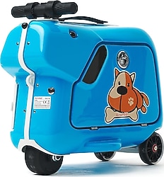 AirWheel SQ3 Elektrikli Binilebilir Scooter Mavi Kabin Boy Valiz