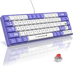 Ajazz AK680 Mor %65 TKL Red Switch Kablolu Mekanik Oyuncu Klavyesi