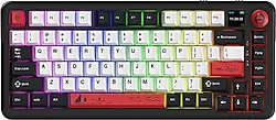 Ajazz AK820 Max Plus RGB TKL Mute Switch Kablosuz Mekanik Oyuncu Klavyesi