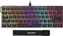 Ajazz NK61 RGB %60 TKL Red Switch Kablolu Mekanik Oyuncu Klavyesi