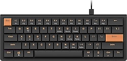 Ajazz NKL61 Siyah %60 TKL Red Switch Kablolu Mekanik Oyuncu Klavyesi