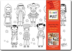 Akademi Çocuk Funny Mat Dünya Çocukları