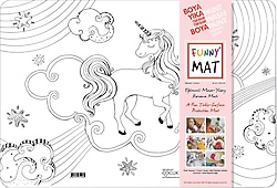 Akademi Çocuk Funny Mat Unicorn