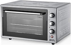 Akel AF280LF Termostatlı Gri 32 lt Midi Fırın
