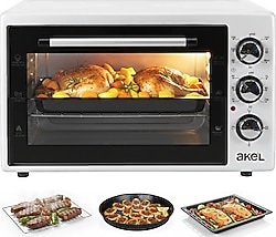Akel AF340L 34 lt Beyaz Midi Fırın