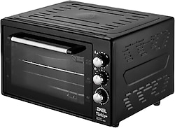 Akel AF380L Lambalı Termostatlı Siyah Midi Fırın