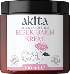 Akita Doğal Gül Bebek Bakım Kremi 100 ml