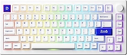Akko MOD007B PC Blue On White RGB %75 TKL V3 Piano Pro Switch Kablolu/Kablosuz Mekanik Oyuncu Klavyesi