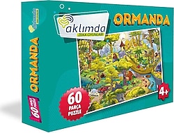 Aklımda Zeka Oyunları Ormanda 60 Parça Puzzle