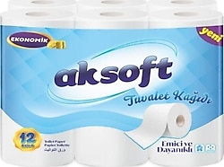 Aksoft 12'li Tuvalet Kağıdı