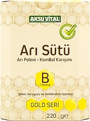 Aksu Vital Arı Sütü Polen Bal Karışımı 7000 mg 220 gr