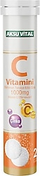 Aksu Vital C Vitamini Efervesan 1000 mg 20 Tablet