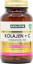 Aksu Vital Kolajen +C Vitamini ve Hyaluronik Asit 60 Tablet