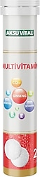 Aksu Vital Multivitamin 3500 mg 20 Efervesan Tablet