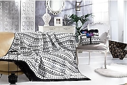 Aksu Silver Collection Erica Pamuk Çift Kişilik Battaniye