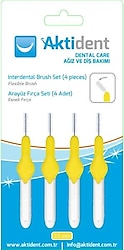 Aktident Sarı 3.5 mm 4'lü Arayüz Fırçası