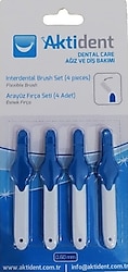 Aktident Mavi 0.6 mm 4'lü Arayüz Fırçası