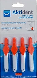 Aktident Turuncu 0.45 mm 4'lü Arayüz Fırçası