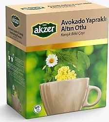 Akzer Avokadolu Altın Otlu Bitki Çayı 60'lı