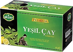 Akzer Premium Limonlu Yeşil Çay 20'li