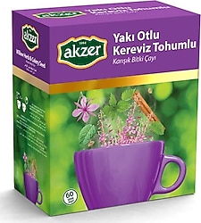 Akzer Yakı Otlu Kereviz Tohumlu Karışık Bitki Çayı 60 'lı