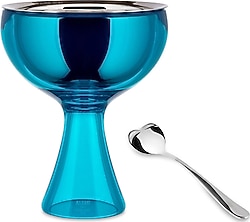 Alessi Big Love Mavi 250 ml Cam Dondurma Kasesi