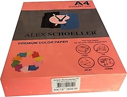 Alex Schoeller A4 75 gr 500 Yaprak Renkli Fotokopi Kağıdı Fosforlu Pembe