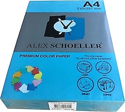 Alex Schoeller A4 80 gr 500 Yaprak Renkli Fotokopi Kağıdı Turkuaz