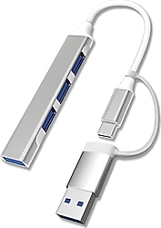 Alfais 6033 4 Port Type-C USB Çoğaltıcı
