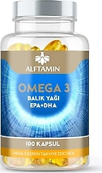 Alftamin Omega 3 EPA DHA 100 Jel Kapsül