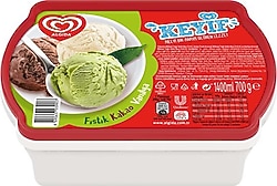 Algida Keyif Fıstık Kakao Vanilya 1400 ml