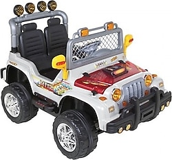 Aliş 504 Mega Çift Kişilik Beyaz 12 V Akülü Araba