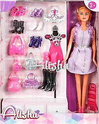 Alisha 1429 Yedek Ayakkabı Ve Çantalı Bebek