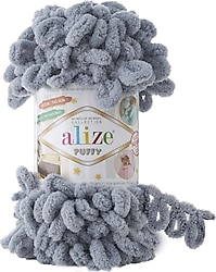 Alize Puffy 100 gr Örgü İpi 416 Gri Fiyatları, Özellikleri ve Yorumları ...