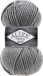 Alize Superlana Maxi Örgü İpi 087 Kömür Grisi
