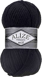 Alize Superlana Maxi Örgü İpi 060 Siyah